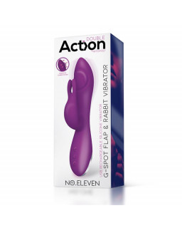 No Eleven Vibrador con Conejito Punto G y Fucion de Pulsacion USB Margnetico Silicona