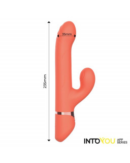 Mindy Vibrador con Anillo de Bolas Up and Down Finger y Pulsacion con APP