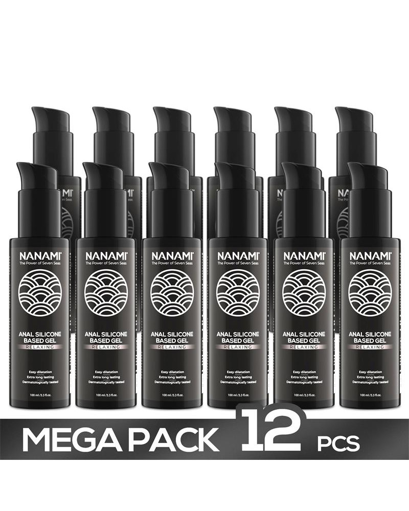 Pack de 12 Gel Lubricante Anal a Base de Silicona Relaxing 100 ml