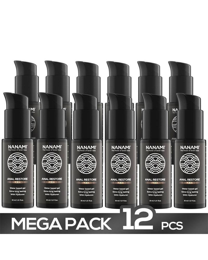 Pack 12 Gel Lubricante a Base de Agua Anal Restore 30ml