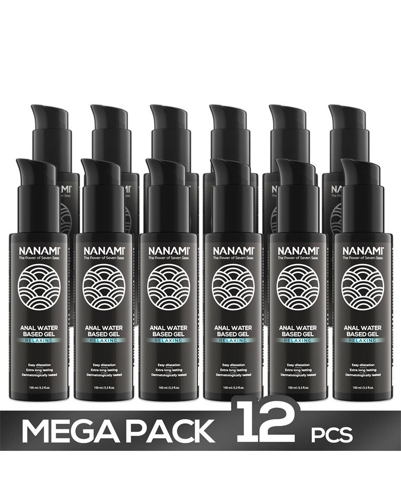 Pack 12 Gel Deslizante Anal a Base de Agua Relaxing 100ml