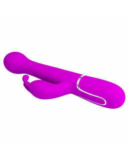 Vibrador con Thrusting y Bolas Rotatorias Dejon Rosa