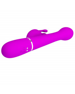 Vibrador con Thrusting y Bolas Rotatorias Dejon Rosa