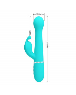 Vibrador con Thrusting y Bolas Rotatorias Dejon Azul