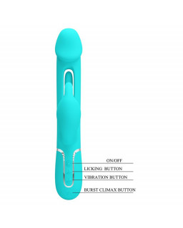 Vibrador con Lengua Kampas Verde