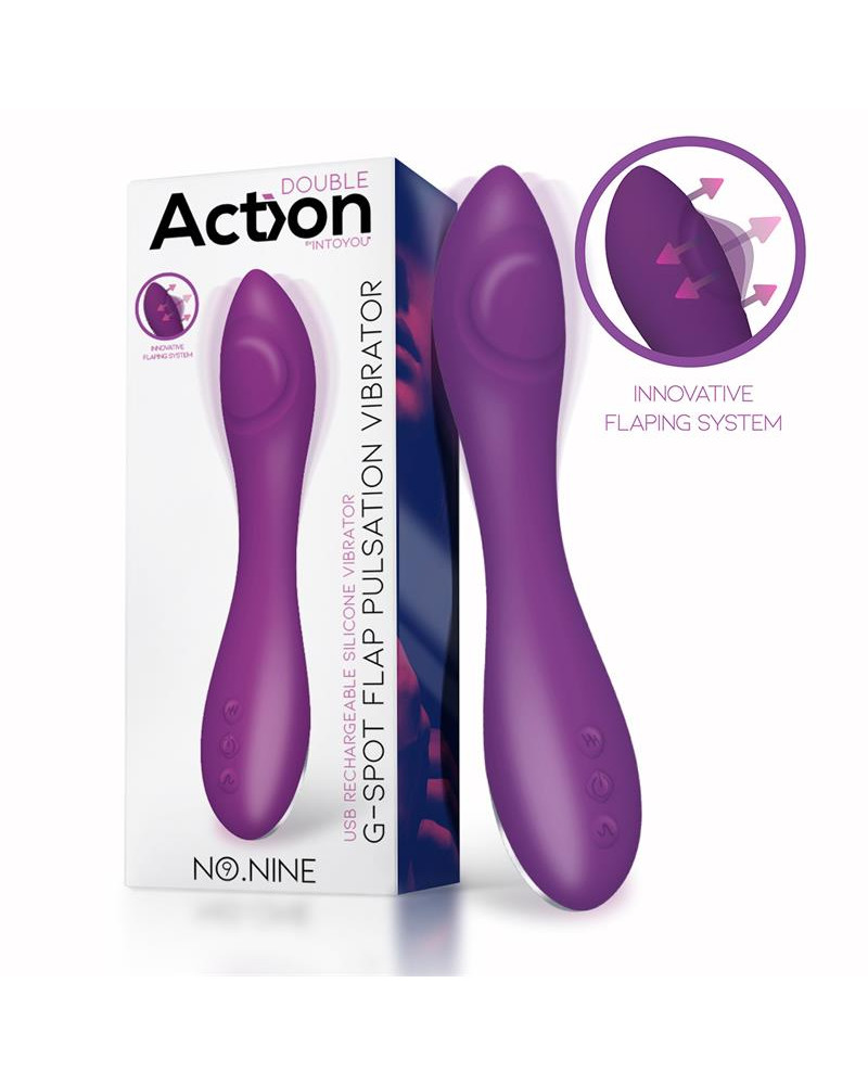 No Nine Vibrador Punto G Funcion de Pulsacion USB Magnetico Silicona