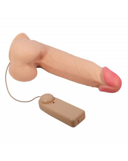 Vibrador Realista con Control Remoto Doble Densidad y Piel Deslizante