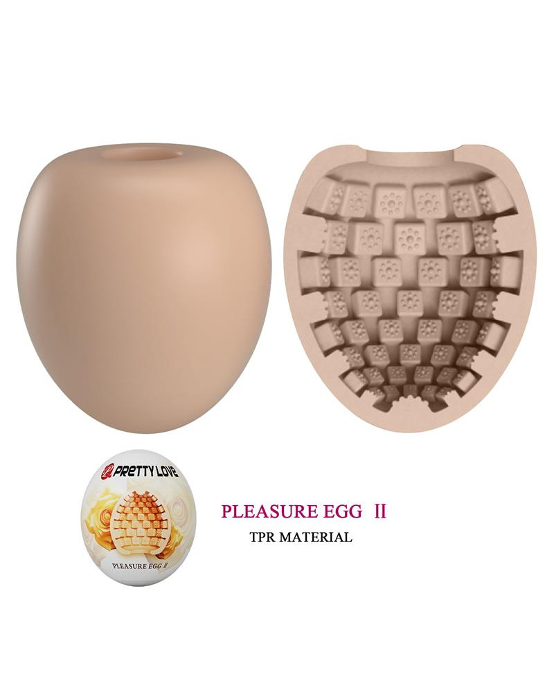 Huevo Masturbador Pleasure Egg II Naranja