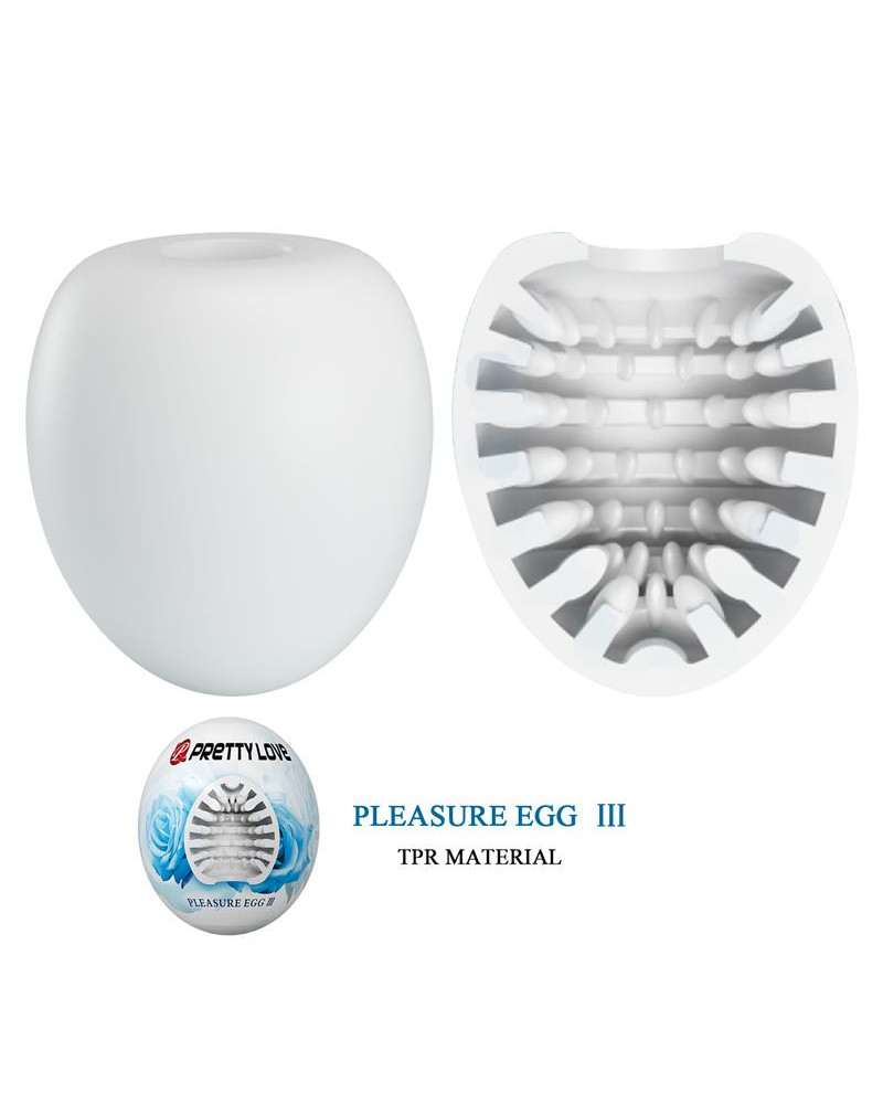 Huevo Masturbador Pleasure Egg III Blanco