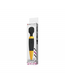 Pretty Love Masajeador Power Wand Negro y Dorado