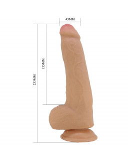 Dildo Realista con Testiculos y Piel Deslizante 233 cm