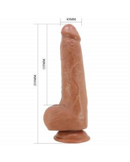 Dildo con Testiculos y Piel Deslizante 233 cm