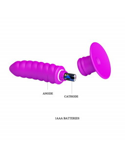 Vibrador Twist Plug Anal Purpura