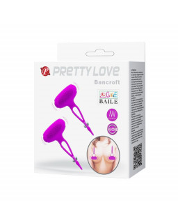 Pretty Love Pinzas para Pezones Bancroft Color Purpura