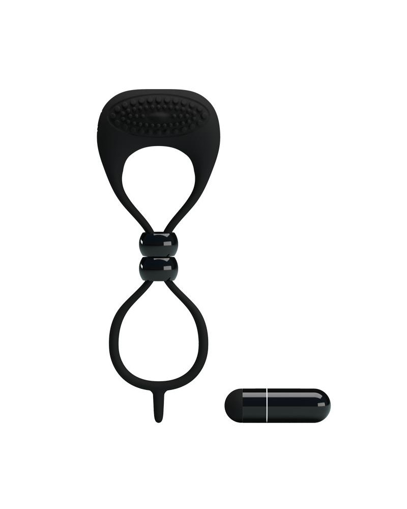 Pretty Love Anillo Vibrador Locker Color Negro