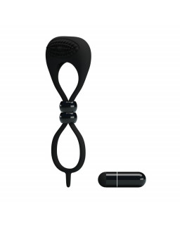 Pretty Love Anillo Vibrador Locker Color Negro