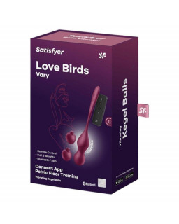 Love Birds Vary con APP Rojo Vino