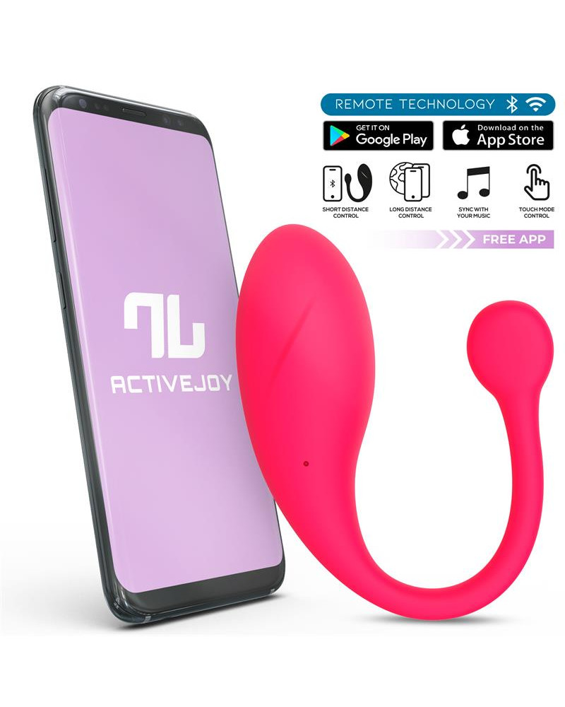 Bulby Huevo Vibrador con APP Rosa Intenso