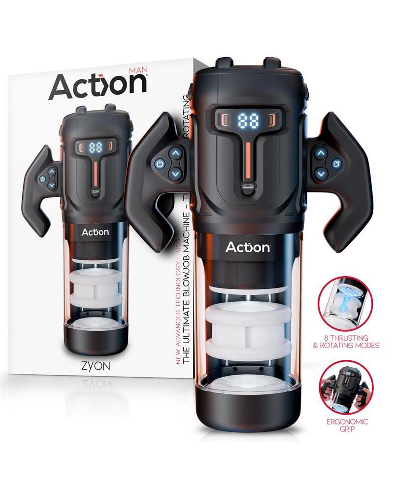 Zyon Masturbador Automatico Avanzado con Up and Down y Rotacion