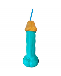 Vaso con Forma de Pene Azul 500 ml