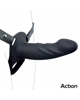 Arnes Strap on con Dildo Hueco Silicona Premium Talla L Negro