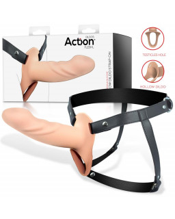 Arnes Strap on con Dildo Hueco Silicona Premium Talla L