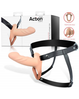 Arnes Strap On con Dildo Hueco Silicona Premium Talla S