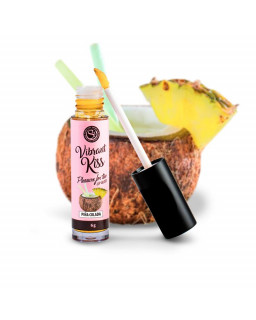 Lip Gloss Vibrant Kiss Sabor Pina Colada