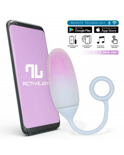 Huevo con APP Silicona Doble Capa Rosa Azul