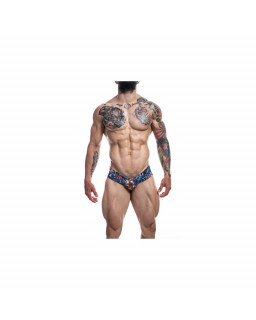 Calzoncillo Alto High Cut Cheeky Brief Tattoo Talla XL