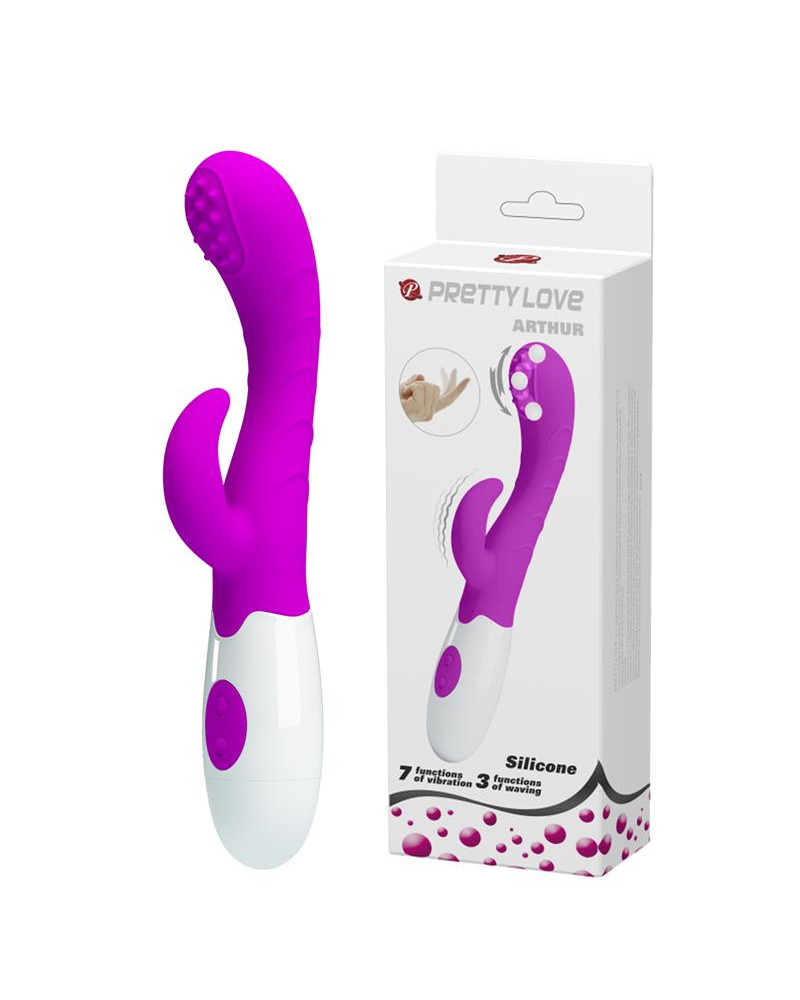 Vibrador Arthur con Movimiento Finger Purpura