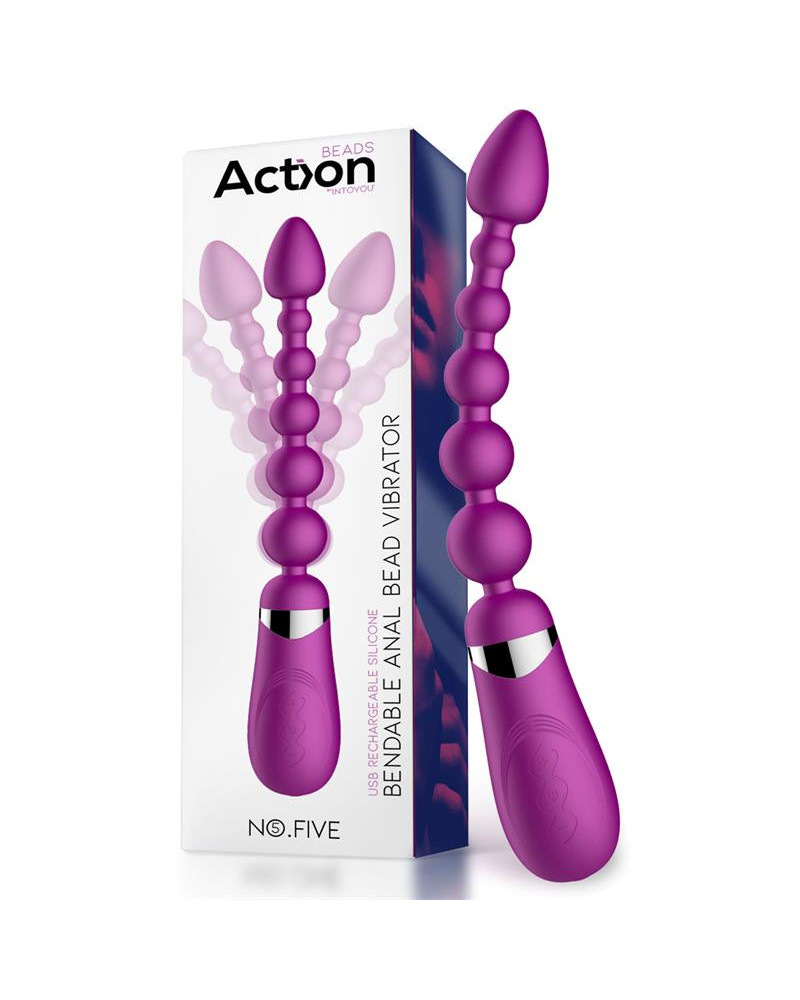 No Five Bolas Anales con Vibracion Flexible USB Silicona