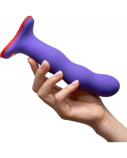 Bouncer Dildo con Bolas Internas Flashy Purple