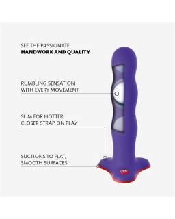 Bouncer Dildo con Bolas Internas Flashy Purple