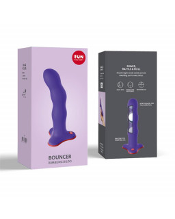 Bouncer Dildo con Bolas Internas Flashy Purple