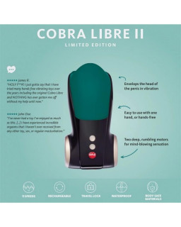 Cobra Libre II Estimulador para el Pene Black Deep Sea Blue