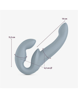 Share Vibe Pro Vibrador Doble Cool Grey