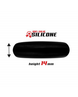 Anillo para el Pene Forma Plana Silicona Solida 35 cm Negro