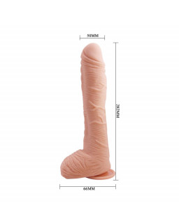 Alex Dildo con Testiculos Punto G con Ventosa Natural