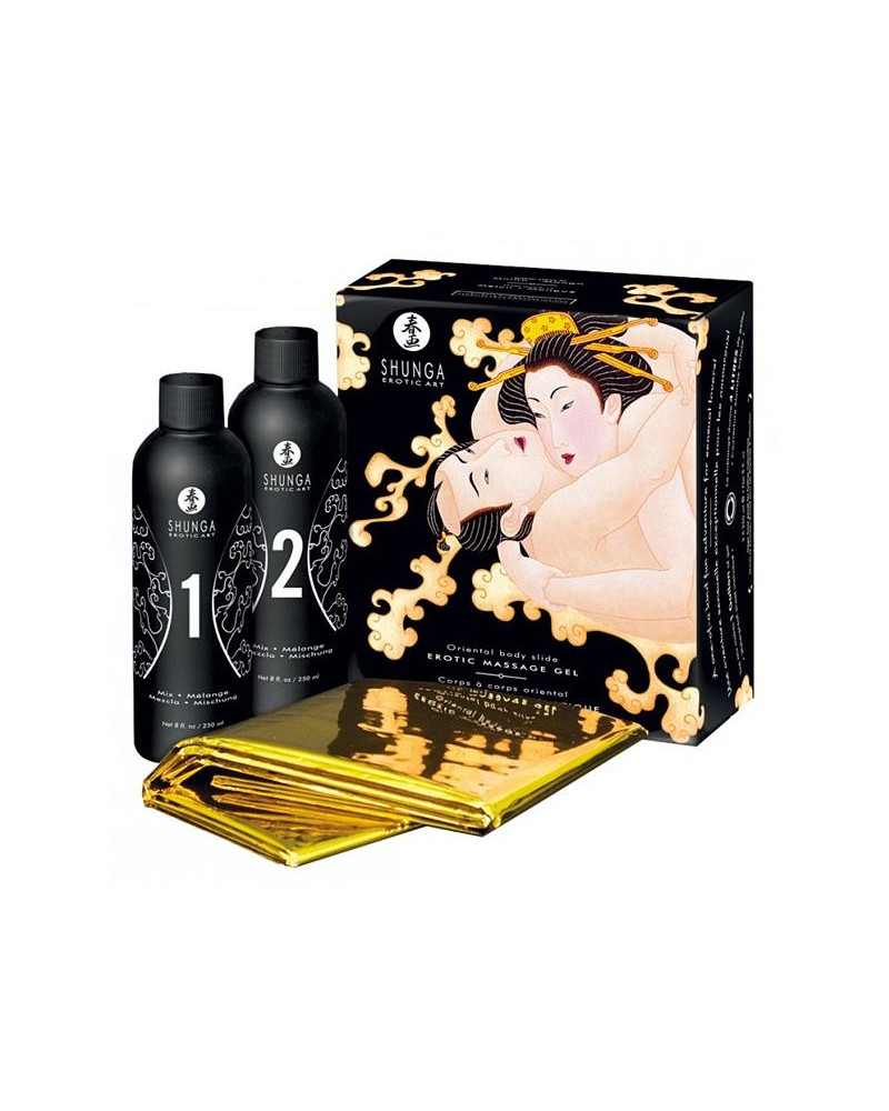 Shunga Kit de Gel de Masaje Aroma a Vino Espumoso