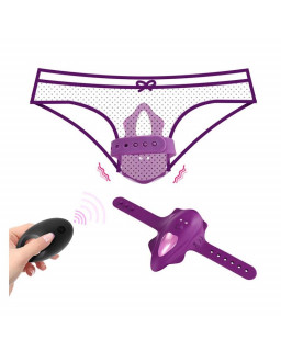 No Seventeen Estimulador de Braguita Control Remoto USB Magnetico Purpura