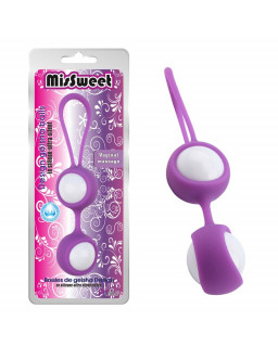 Bolas Geisha MisSweet 177 cm Silicona Purpura