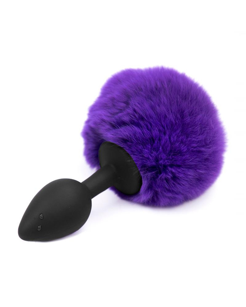 Plug Anal con Pompon Purpura Talla S