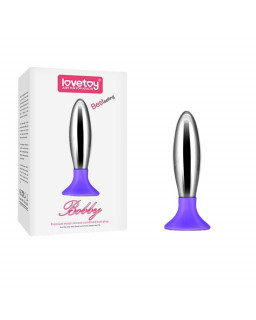 Plug Anal Bobby Metal y Silicona Purpura