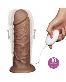 Dildo King 105 con Vibracion Chubby Marron