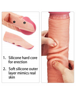 Dildo Nature 12 Dual Layer Natural