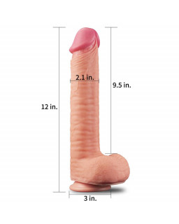 Dildo Nature 12 Dual Layer Natural