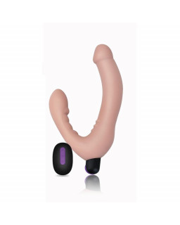 Doble Dildo Strapless Silicona USB