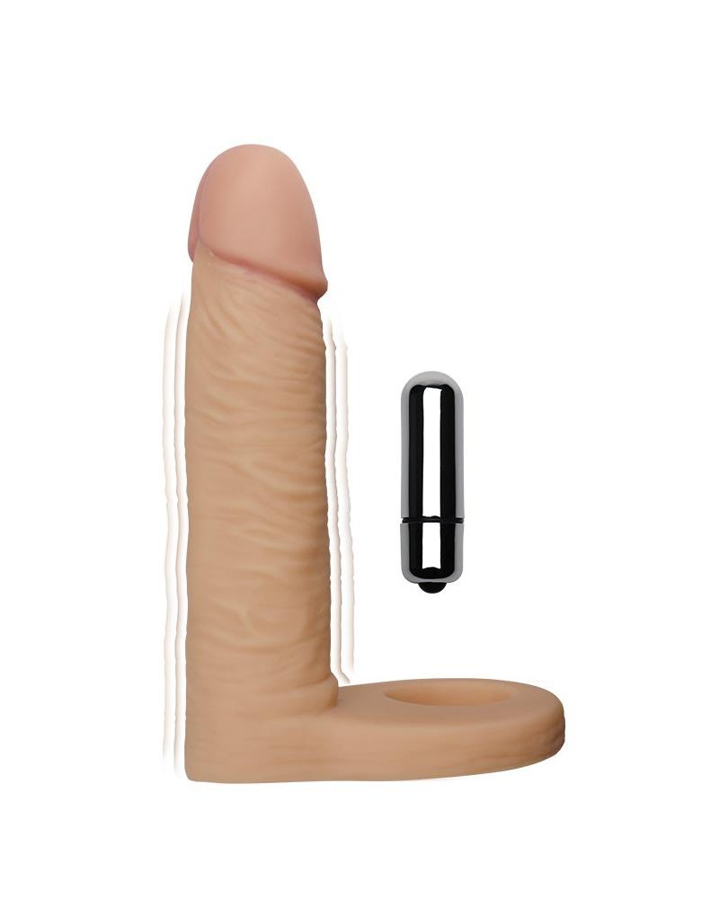 Dildo The Ultra Soft Double con Vibracion 58 Natural