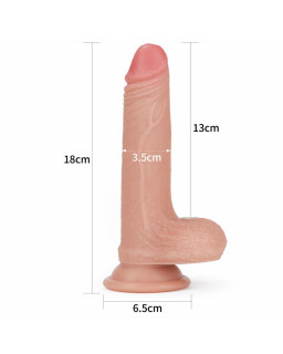 Dildo Nature 7 Silicona Liquida Natural